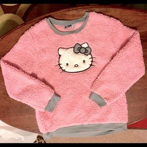 HELLO KITTY SHERPA SWEATSHIRT SZ LG